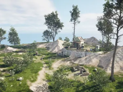 UE5 Warm Country For Game Movie VR 3D model