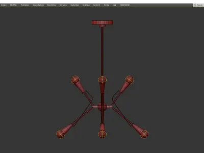 ED ELLEN DEGENERES PIRO MEDIUM CHANDELIER Low-poly 3D model