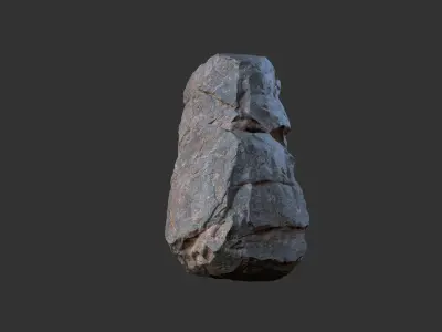 Cliff Rock A Low-poly 3D model