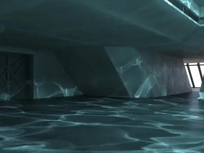  2 Futuristic Interiors Set 