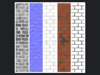 Stylized Brick Wall Material 01 Texture