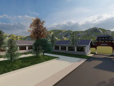 park-public park-Private Park Landscape 3D model