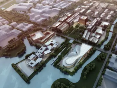 architectural city planning  3D model