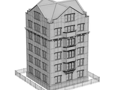 Old house 6 from New York 3D model