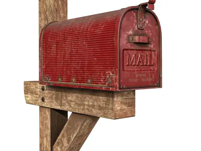 Mailbox Low-poly 3D model buy