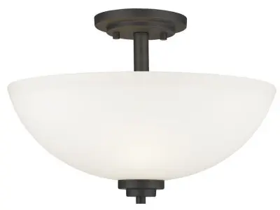 Cardiff Light Simple Bowl Semi Flush Mount Free 3D model