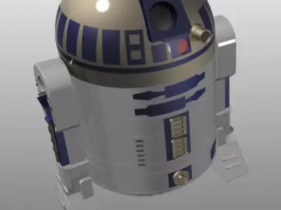 R2D2 Droid 3D model