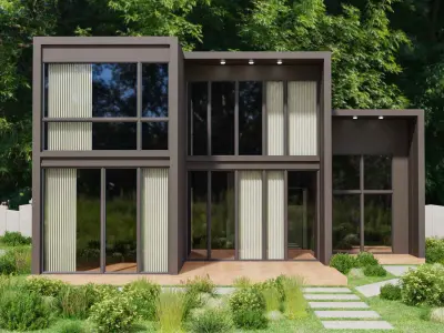 Architecture building 3D model 3