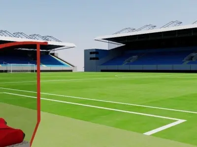 Arena Khimki - Moscow  Low-poly 3D model