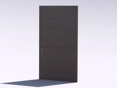 Wooden door 1 Low-poly 3D model purchase