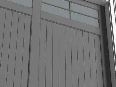 Automatic Classic Modern Garage Doors  3D model