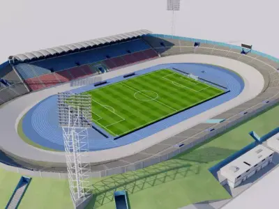 Independence Park - Kingston - Jamaica 3D model