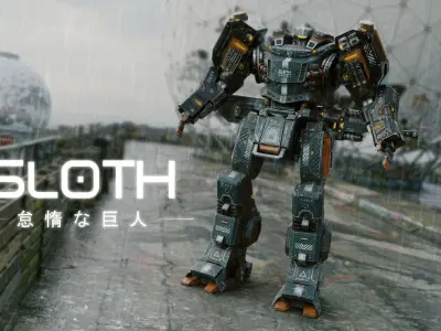 LOW POLY MECH - SLOTH - 7 DEADLY SINS MECHA SERIES Low-poly 3D model