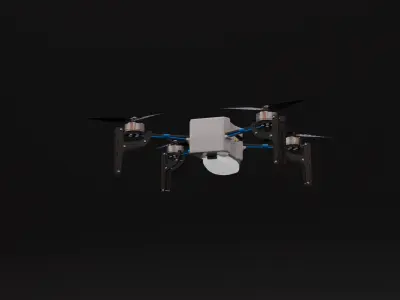 Light Show Drone Low-poly 3D model