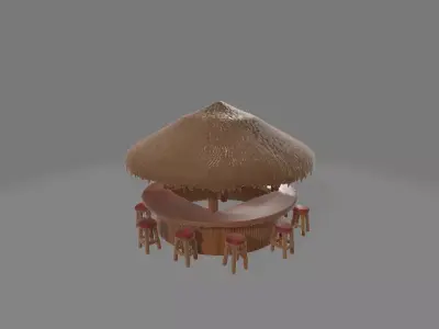 Tiki bar 3D print model