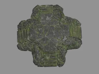 Staris Rock 06 Low-poly 3D model