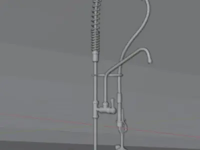 3 Sink Faucet Low-poly 3D model