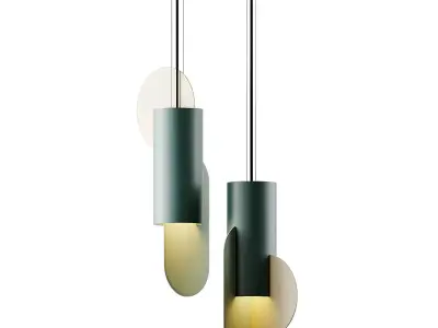 Contemporary Pendant Lamp Suprematic Three CS1 by NOOM 3D model