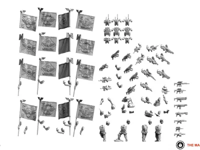 Universal Guard - Shock Command Squad 3D print model