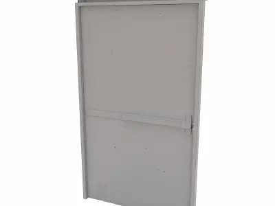 Rear Door lowpoly 3d model Low-poly 3D model