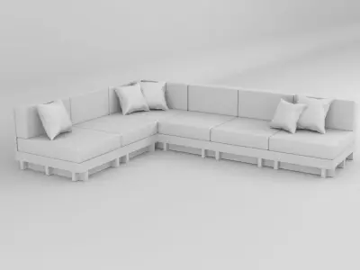Street sofa Free 3D model