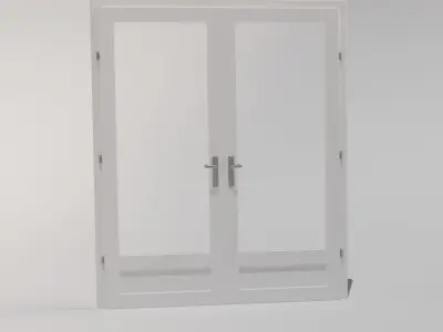 Double Door Glass 3D model