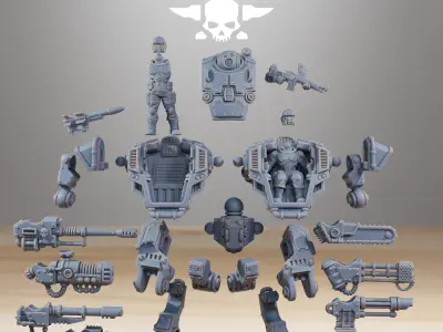 NationalGuard WarMech 3D print model