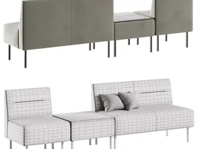Modular Sange Sofa 2 3D model