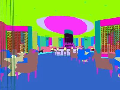 Business Restaurant - Coffee - Banquet  92 3D model