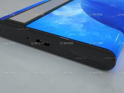 XIAOMI MIX Alpha---C4D modeling rendering 3D model