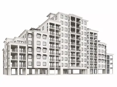 Building 3D Model apartment 3D model