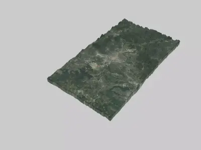Nashville-Davidson City Low-poly 3D model