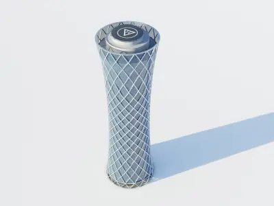 tornado tower - doha Qatar Low-poly 3D model