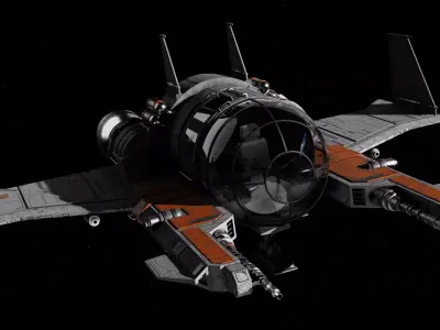 Spaceship 3d Model - Blender 3D model