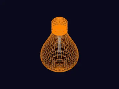 Bulb Lamp 3D model purchase