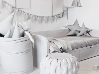 Children decor set  3D model