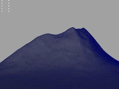 3d Terrain Peak 3D model