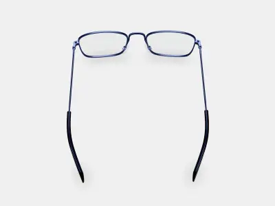 Thurston Eyeglasses in Brushed Navy 3D model