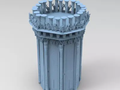 Celtic Tower 1 3D model
