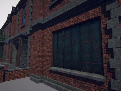 Old Manor Modular  Low-poly 3D model