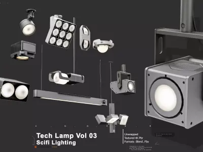 Technical Lamp VOL 03 3D model