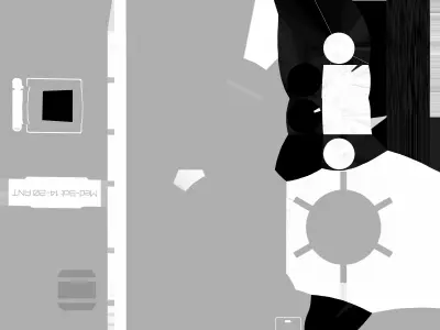 Sci-fi operation table 3D model