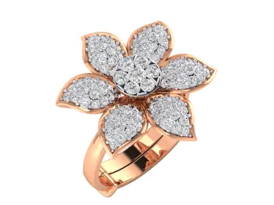 Women Ring Render 3dm STL MTL SLC JCD OBJ FBX Details 3D print model 43