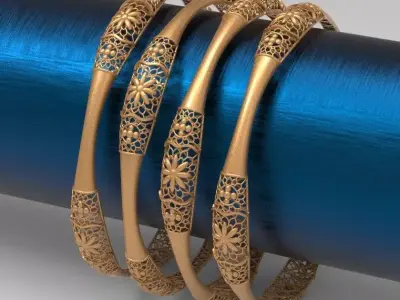 Indian Bangle Free 3D model