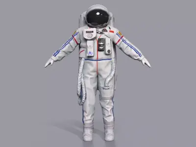 Spacesuit Astronaut steller Game Assets Low-poly 3D model