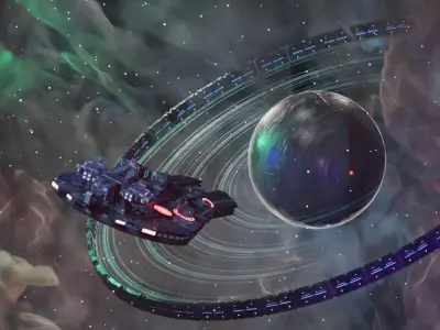 Spaceship Sci-fi Concept 3D model