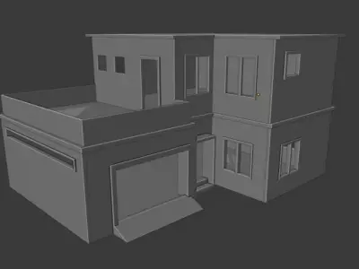 Try this awesome looking house for your project Free  Free low-poly 3D model
