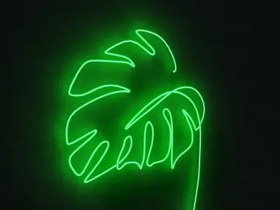 Neon 3D Model 19 - Leaf 1 3D model