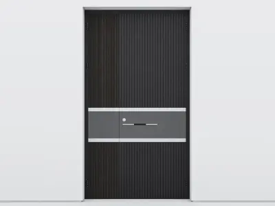 Aluminium door 80 3D model