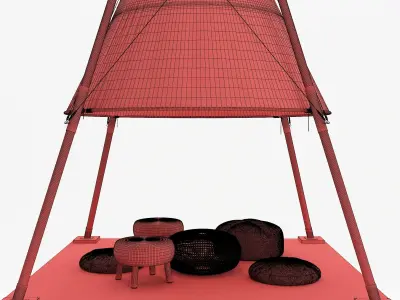 Tent safari 3D model